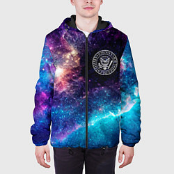 Куртка с капюшоном мужская Ramones space rock, цвет: 3D-черный — фото 2