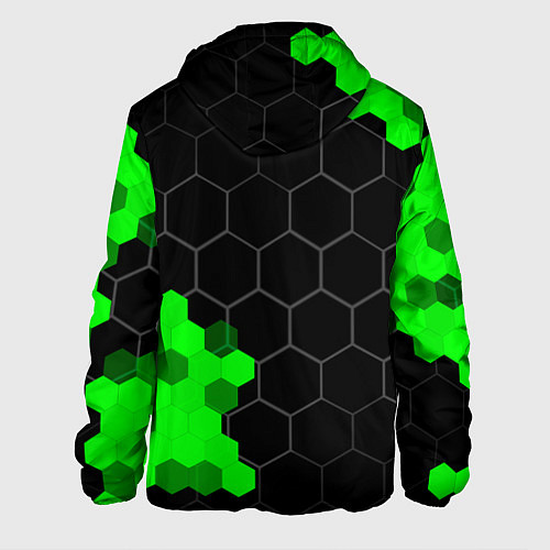 Мужская куртка Geely green sport hexagon / 3D-Черный – фото 2