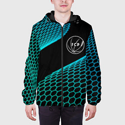 Куртка с капюшоном мужская Porto football net, цвет: 3D-черный — фото 2