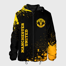 Мужская куртка Manchester United - gold gradient вертикально