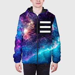 Куртка с капюшоном мужская OneRepublic space rock, цвет: 3D-черный — фото 2