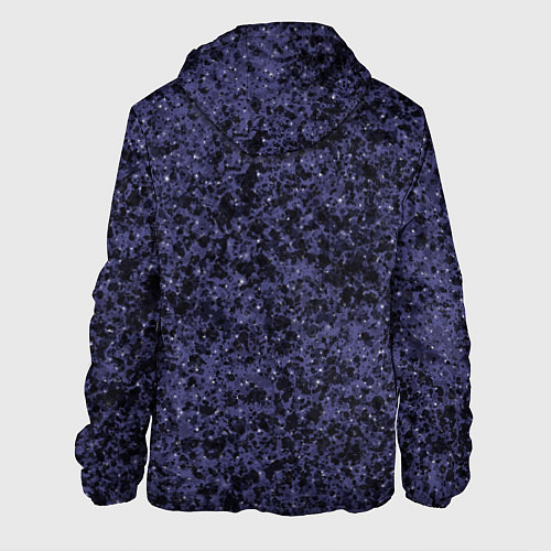 Мужская куртка Абстракция брызги фиолетовый / 3D-Черный – фото 2
