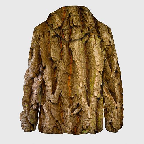 Мужская куртка Кора дерева текстура / 3D-Белый – фото 2