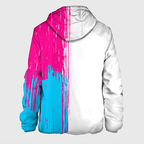 Мужская куртка Lyon neon gradient style по-вертикали / 3D-Черный – фото 2