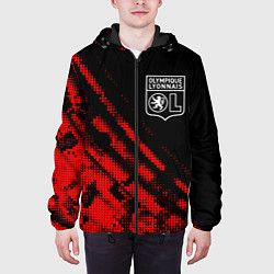 Куртка с капюшоном мужская Lyon sport grunge, цвет: 3D-черный — фото 2