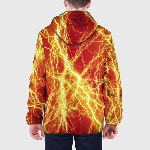 Мужская куртка Lightning strikes / 3D-Черный – фото 4