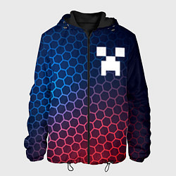 Мужская куртка Minecraft неоновые соты