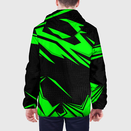Мужская куртка Skoda - green uniform / 3D-Черный – фото 4