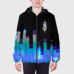Куртка с капюшоном мужская Slipknot эквалайзер, цвет: 3D-черный — фото 2