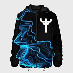 Куртка с капюшоном мужская Judas Priest sound wave, цвет: 3D-черный