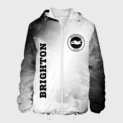 Куртка с капюшоном мужская Brighton sport на светлом фоне вертикально, цвет: 3D-белый