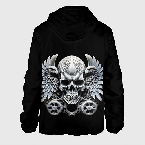 Мужская куртка Skulls and Wings Mechanic / 3D-Белый – фото 2