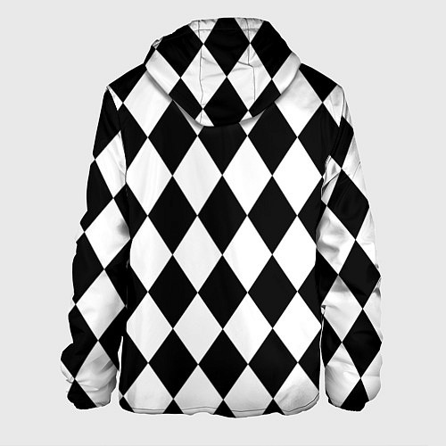 Мужская куртка Арлекин черно-белый / 3D-Белый – фото 2