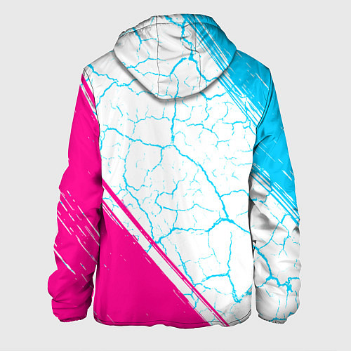 Мужская куртка Borussia neon gradient style вертикально / 3D-Черный – фото 2