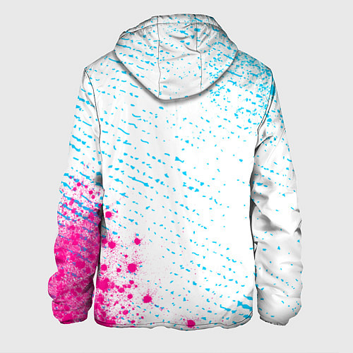 Мужская куртка Bayer 04 neon gradient style вертикально / 3D-Черный – фото 2