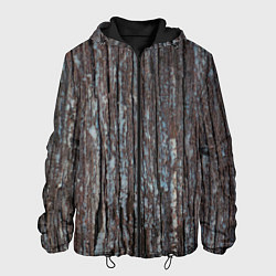 Куртка с капюшоном мужская Ствол дерева, цвет: 3D-черный