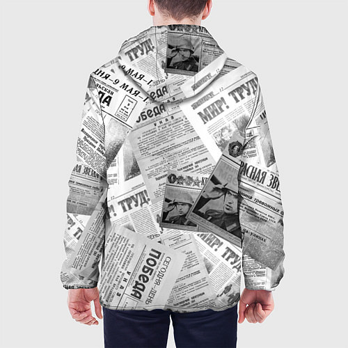 Мужская куртка Газеты 9 мая / 3D-Черный – фото 4