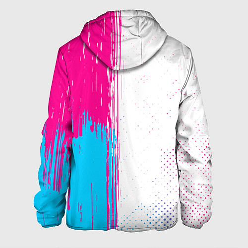 Мужская куртка Inter neon gradient style по-вертикали / 3D-Черный – фото 2