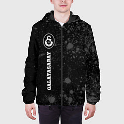 Куртка с капюшоном мужская Galatasaray sport на темном фоне по-вертикали, цвет: 3D-черный — фото 2