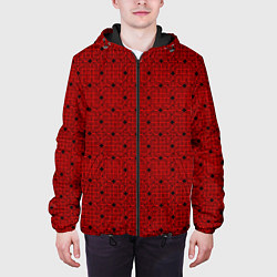 Куртка с капюшоном мужская Узор с изображением узлов, цвет: 3D-черный — фото 2