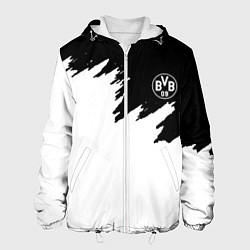 Куртка с капюшоном мужская Borussia краски белые, цвет: 3D-белый