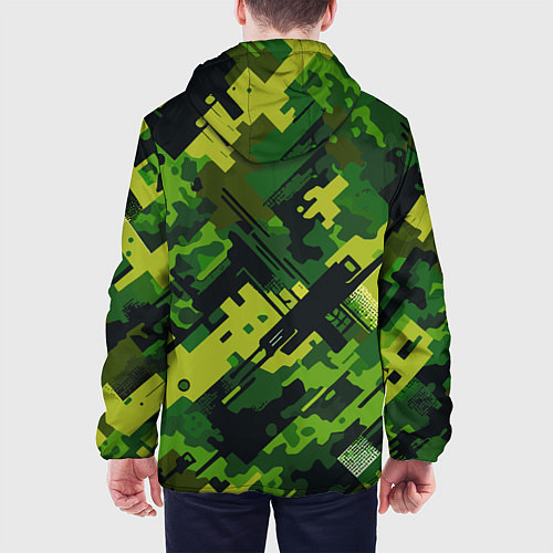 Мужская куртка Camouflage - pattern ai art / 3D-Черный – фото 4