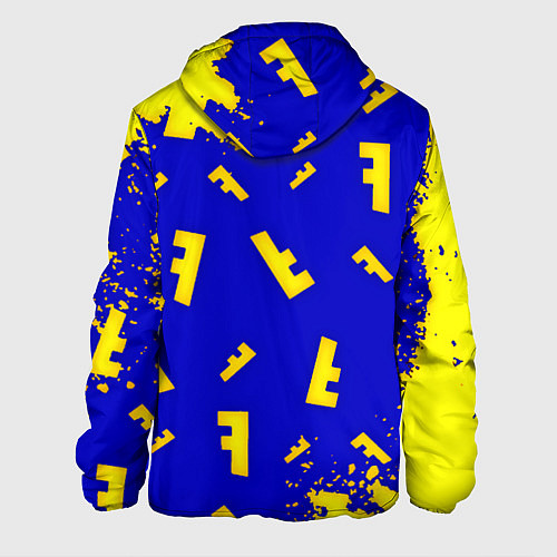 Мужская куртка Fortnite краски неон / 3D-Белый – фото 2