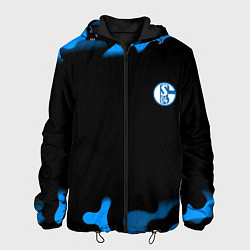 Куртка с капюшоном мужская Schalke 04 fc camo, цвет: 3D-черный