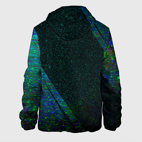 Мужская куртка Coldplay glitch blue / 3D-Черный – фото 2