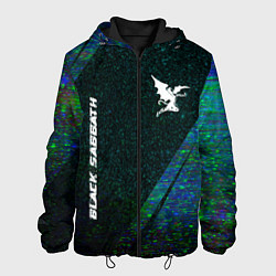 Мужская куртка Black Sabbath glitch blue