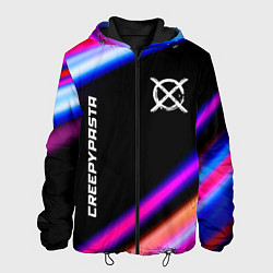 Куртка с капюшоном мужская CreepyPasta speed anime lights, цвет: 3D-черный