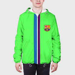Куртка с капюшоном мужская Barcelona fc sport line, цвет: 3D-белый — фото 2