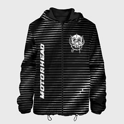Куртка с капюшоном мужская Motorhead metal rock lines, цвет: 3D-черный