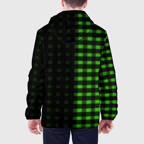 Мужская куртка Skoda pattern geometry / 3D-Черный – фото 4
