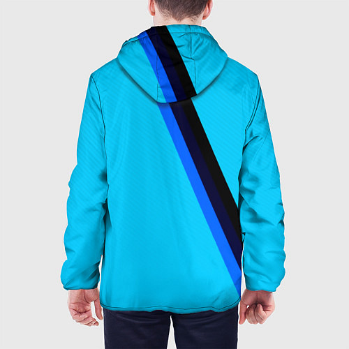 Мужская куртка Россия спортивная геометрия / 3D-Черный – фото 4