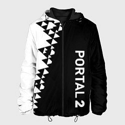 Куртка с капюшоном мужская Portal geometry steel, цвет: 3D-черный