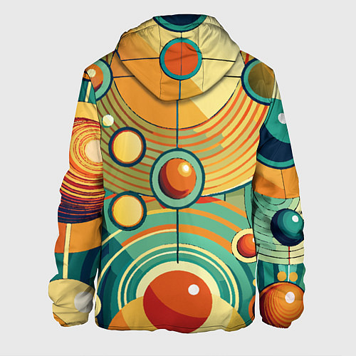 Мужская куртка Схема центра вселенной / 3D-Белый – фото 2
