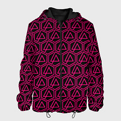 Куртка с капюшоном мужская Linkin park pink logo, цвет: 3D-черный