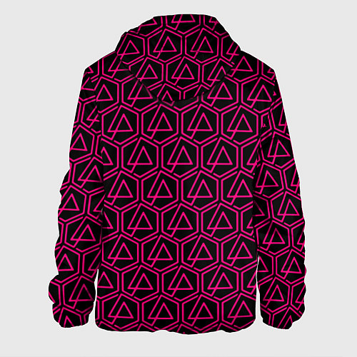 Мужская куртка Linkin park pink logo / 3D-Черный – фото 2