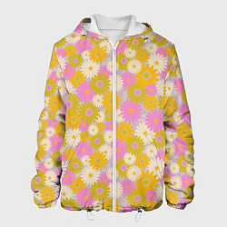 Мужская куртка Разноцветный цветочный паттерн