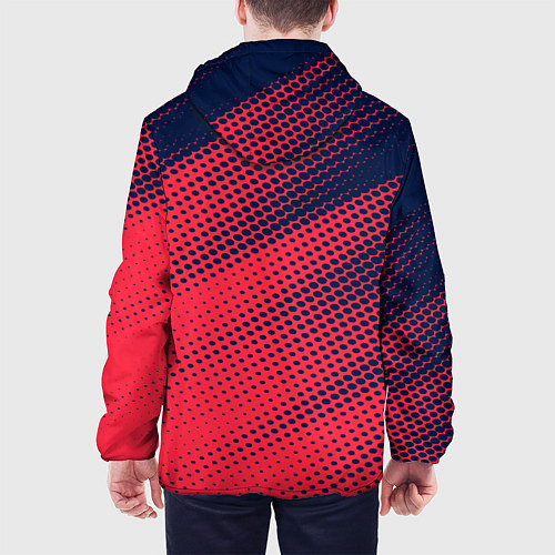 Мужская куртка Яркий абстрактный узор для спорта / 3D-Черный – фото 4