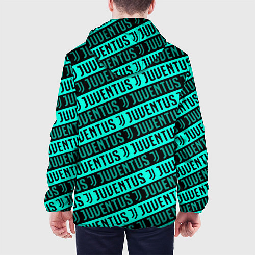 Мужская куртка Juventus pattern logo steel / 3D-Черный – фото 4