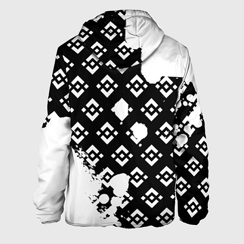 Мужская куртка Bitcoin pattern binance / 3D-Белый – фото 2