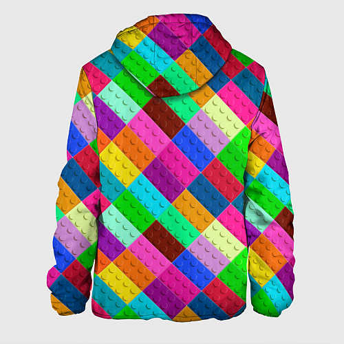 Мужская куртка Блоки цветового конструктора / 3D-Белый – фото 2