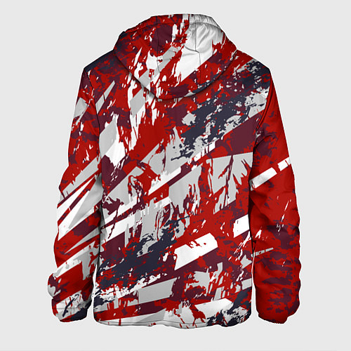 Мужская куртка Яркий абстрактный узор для спорта / 3D-Белый – фото 2