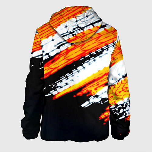 Мужская куртка RUST краски текстура абстрактная / 3D-Черный – фото 2