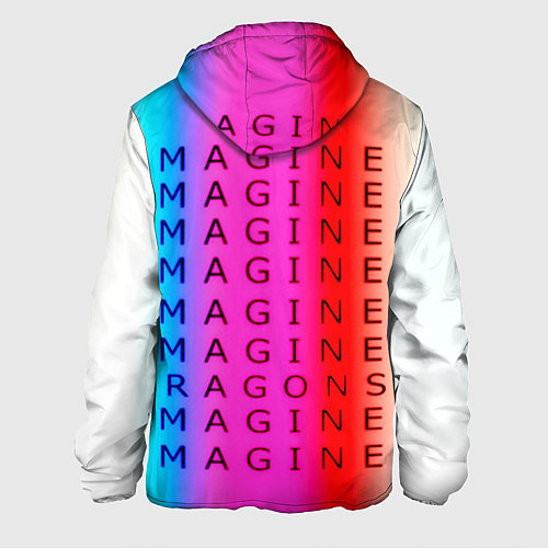 Мужская куртка Imagine Dragons neon rock / 3D-Черный – фото 2