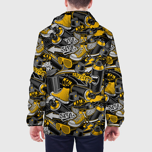 Мужская куртка Освободи себя / 3D-Черный – фото 4