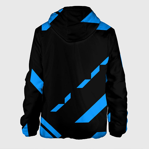 Мужская куртка PUBG blue geometry / 3D-Белый – фото 2