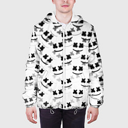 Куртка с капюшоном мужская Marshmello dj pattern, цвет: 3D-белый — фото 2